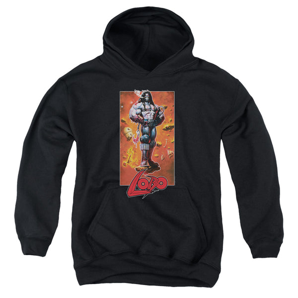 JLA - Lobo Pose Youth Hooded Sweatshirt