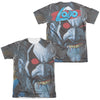 JLA - Bit Lip (Front - Back Print) Adult Regular Fit Short Sleeve 65 - 35 Poly - Cotton