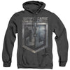 Justice League Movie - Shield Logo Adult Heather Hoodie
