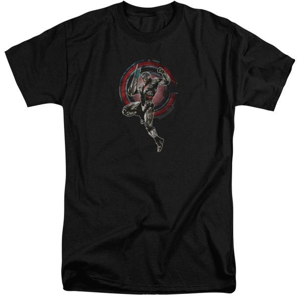 Justice League Movie - Cyborg Adult Tall Fit Short Sleeve