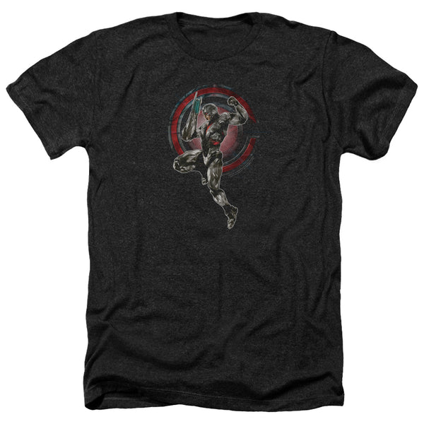 Justice League Movie - Cyborg Adult Regular Fit Heather Short Sleeve