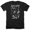 Justice League Movie - Pushing Forward Adult Regular Fit Heather Short Sleeve