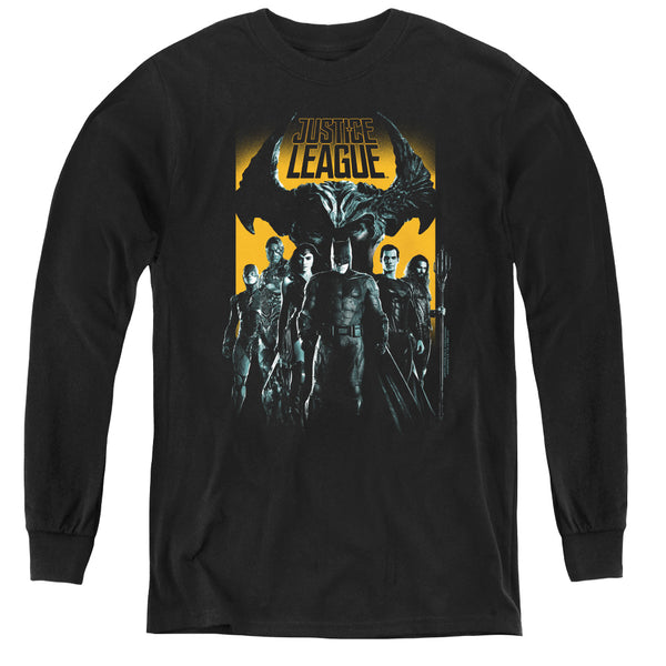 Justice League Movie - Stand Up To Evil L - S Youth