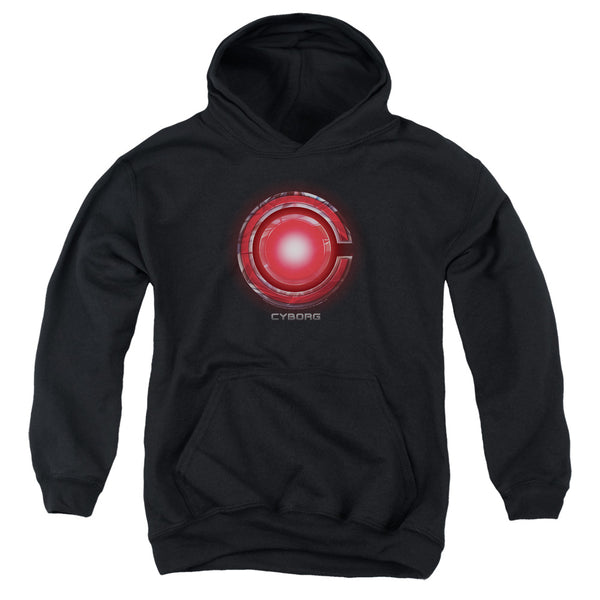 Justice League Movie - Cyborg Logo Youth Hooded Sweatshirt
