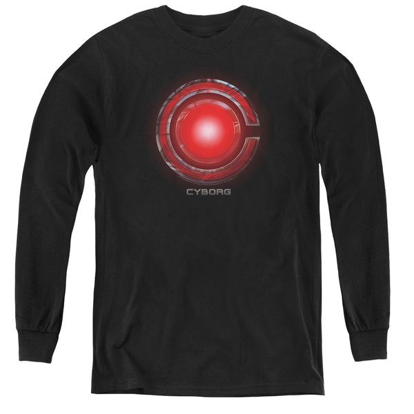 Justice League Movie - Cyborg Logo L - S Youth