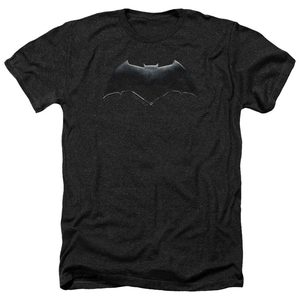 Justice League Movie - Batman Logo Adult Regular Fit Heather Short Sleeve