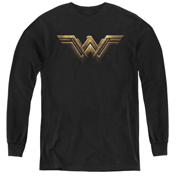 Justice League Movie - Wonder Woman Logo L - S Youth