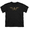 Justice League Movie - Wonder Woman Logo Youth Short Sleeve