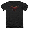 Justice League Movie - Superman Logo Adult Regular Fit Heather Short Sleeve