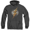 Justice League Movie - Flash Logo Adult Heather Hoodie