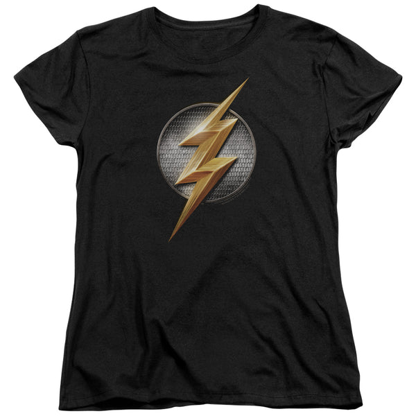 Justice League Movie - Flash Logo Women's Short Sleeve