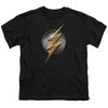 Justice League Movie - Flash Logo Youth Short Sleeve