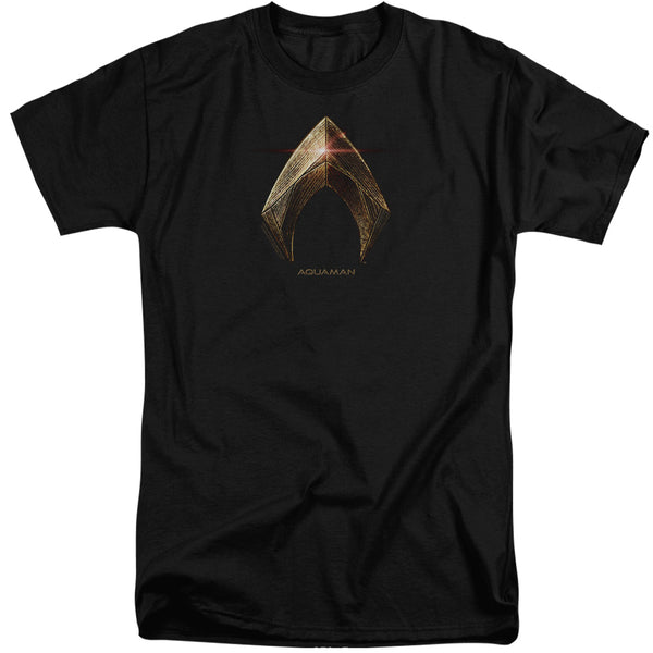 Justice League Movie - Aquaman Logo Adult Tall Fit Short Sleeve