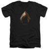 Justice League Movie - Aquaman Logo Adult Slim Fit V Neck Cotton