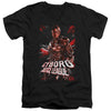 Justice League Movie - Cyborg Adult Slim Fit V Neck Cotton