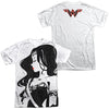 Justice League Movie - Ww Profile (Front - Back Print) Adult Regular Fit Short Sleeve 100% Poly