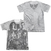 Justice League Movie - The League (Front - Back Print) Adult Regular Fit Short Sleeve 65 - 35 Poly - Cotton