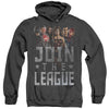 Justice League Movie - Join The League Adult Heather Hoodie