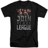 Justice League Movie - Join The League Adult Tall Fit Short Sleeve