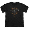 Justice League Movie - Batmobile Youth Short Sleeve