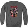 Justice League Movie - League Of Six Adult Crewneck Sweatshirt