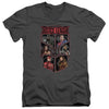 Justice League Movie - League Of Six Adult Slim Fit V Neck Cotton