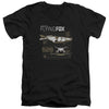 Justice League Movie - Flying Fox Adult Slim Fit V Neck Cotton