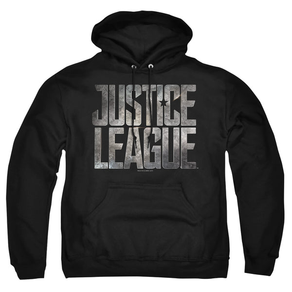 Justice League Movie - Metal Logo Adult Pullover Hoodie