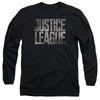 Justice League Movie - Metal Logo Adult Long Sleeve