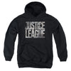 Justice League Movie - Metal Logo Youth Hooded Sweatshirt
