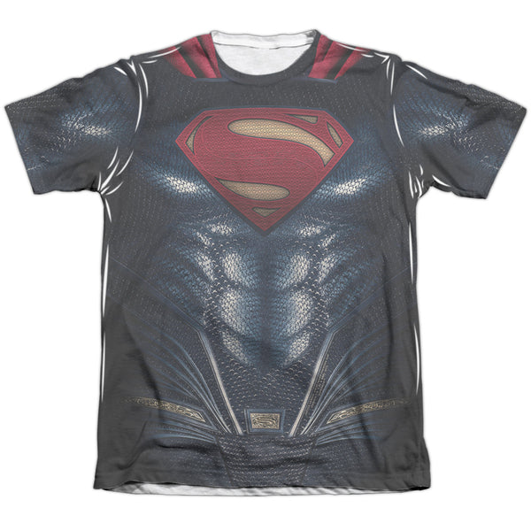 Justice League Movie - Superman Uniform Adult Regular Fit Short Sleeve 65 - 35 Poly - Cotton