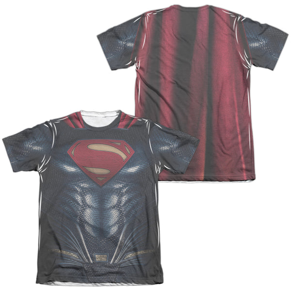 Justice League Movie - Superman Uniform (Front - Back Print) Adult Regular Fit Short Sleeve 65 - 35 Poly - Cotton