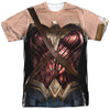 Justice League Movie - Wonder Woman Uniform Adult Regular Fit Short Sleeve 100% Poly