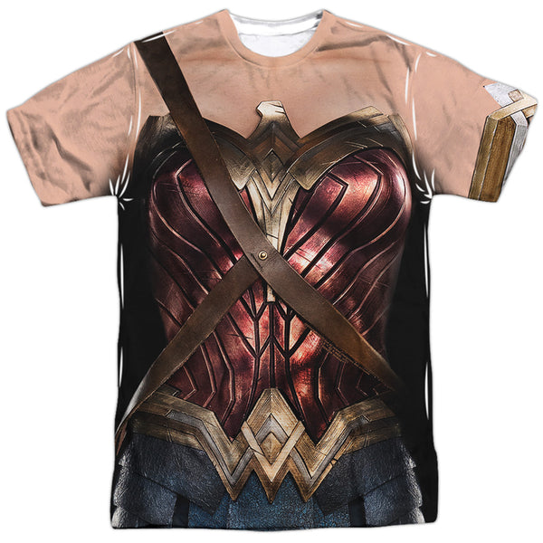 Justice League Movie - Wonder Woman Uniform Adult Regular Fit Short Sleeve 100% Poly