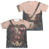 Justice League Movie - Wonder Woman Uniform (Front - Back Print) Adult Regular Fit Short Sleeve 65 - 35 Poly - Cotton