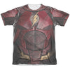 Justice League Movie - Flash Uniform Adult Regular Fit Short Sleeve 65 - 35 Poly - Cotton