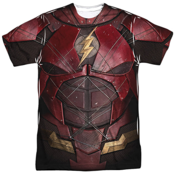 Justice League Movie - Flash Uniform Adult Regular Fit Short Sleeve 100% Poly