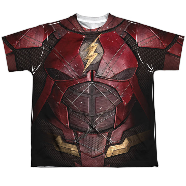 Justice League Movie - Flash Uniform Youth Short Sleeve 100% Poly
