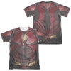 Justice League Movie - Flash Uniform (Front - Back Print) Adult Regular Fit Short Sleeve 65 - 35 Poly - Cotton