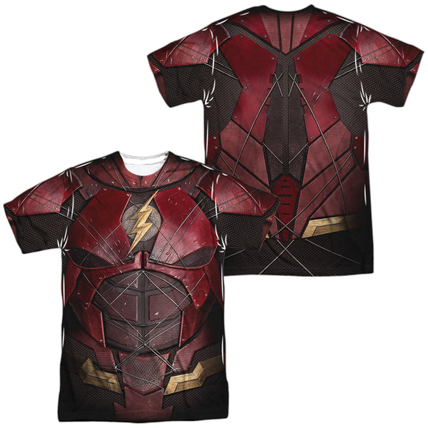 Justice League Movie - Flash Uniform (Front - Back Print) Adult Regular Fit Short Sleeve 100% Poly