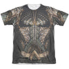 Justice League Movie - Aquaman Uniform Adult Regular Fit Short Sleeve 65 - 35 Poly - Cotton