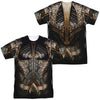 Justice League Movie - Aquaman Uniform (Front - Back Print) Adult Regular Fit Short Sleeve 100% Poly