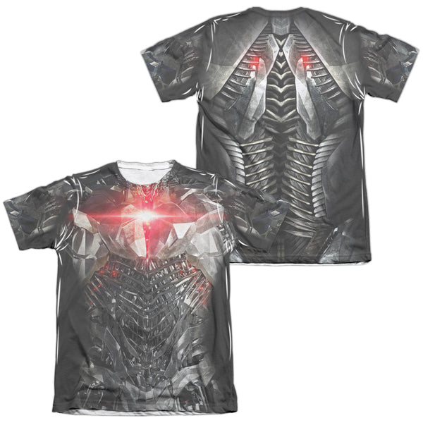 Justice League Movie - Cyborg Uniform (Front - Back Print) Adult Regular Fit Short Sleeve 65 - 35 Poly - Cotton