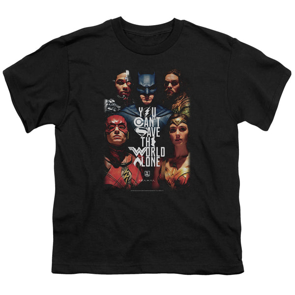 Justice League Movie - Save The World Poster Youth Short Sleeve