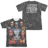 Justice League Movie - Save The World Poster (Front - Back Print) Adult Regular Fit Short Sleeve 65 - 35 Poly - Cotton