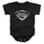 Justice League Movie - Superman Symbol Black Suit Infant Snapsuit