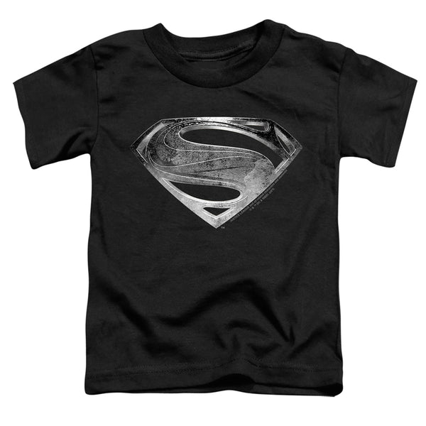 Justice League Movie - Superman Symbol Black Suit Toddler Short Sleeve