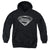 Justice League Movie - Superman Symbol Black Suit Youth Hooded Sweatshirt