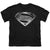 Justice League Movie - Superman Symbol Black Suit Youth Short Sleeve