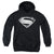 Justice League Movie - Superman Symbol Black Suit 2 Youth Hooded Sweatshirt